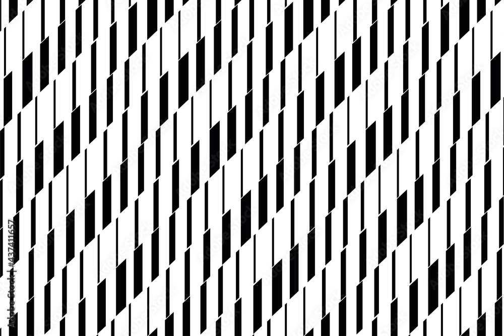 Wall mural Seamless halftone geometric diagonal stripe line pattern vector on black background for Fabric and textile printing, jersey print, wrapping paper, backdrops and , packaging, web banners - Wall murals