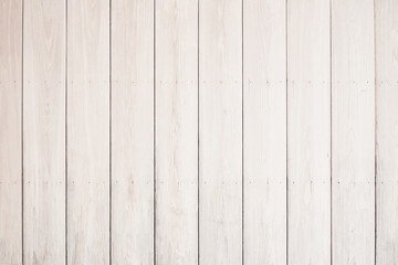 Fototapeta na wymiar Old white rustic wood texture background, nailed wood plank surface