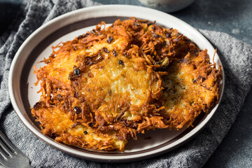 Homemade Salty Potato Pancake Latkes