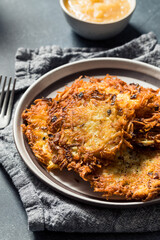 Homemade Salty Potato Pancake Latkes