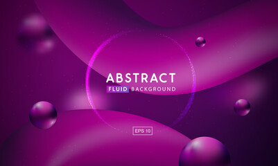  Gradient abstract 3D fluid background. Modern cover design. Vector illustration