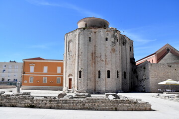 Zadar miasto w Chorwacji w Dalmacji - obrazy, fototapety, plakaty