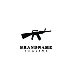 gun design logo template icon vector illustration