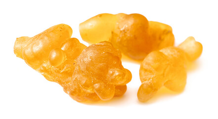 frankincense isolated on the pure white background