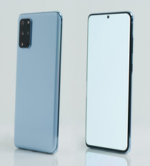 Modern blue smartphone