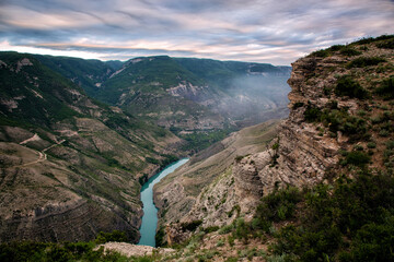 Dagestan, Sulak canyon in the early morning