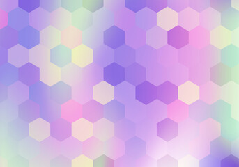 Fototapeta na wymiar Gradient hexagonal background. Vector illustration.
