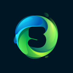 Eco-friendly number five logo inside a swirl green circle.