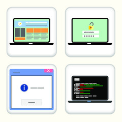 Vector illustration Set for Registry Key Value and more.... EPS10