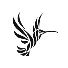 Bird caliber vector logo on white background