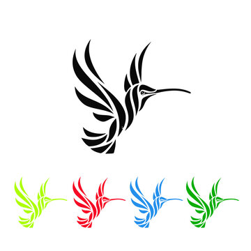 Calibri vector logo on a white background, prtin bird.