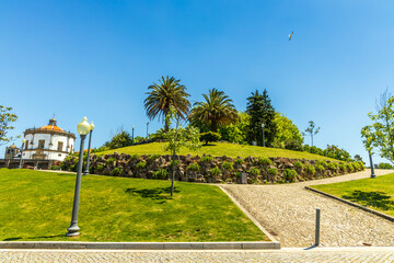 Naklejka premium Morro Garden and Monastery Serra do Pilar in Vila Nova de Gaia, Portugal