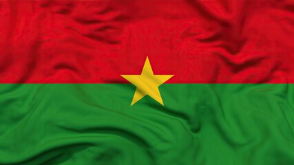 Burkina Faso flag 4k 