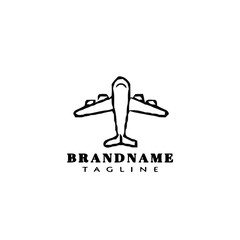 airplane logo icon template vector illustration