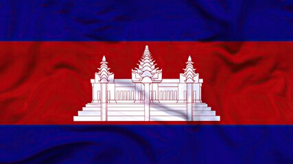 Cambodia flag 4k 