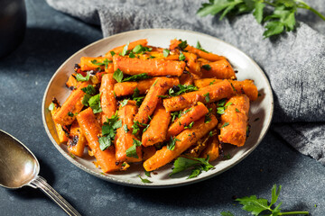 Homemade Organic Orange Roasted Carrots