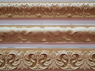 The image of decorative elements for the manufacture of furniture.