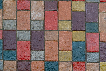 colorful wall or floor background 