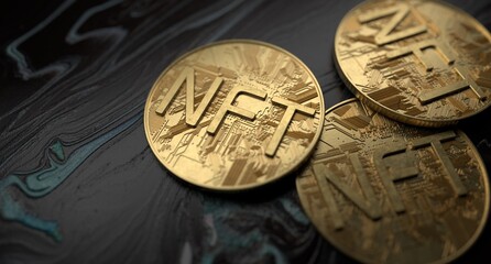 NFT nonfungible token, crypto art, crypto currency technology