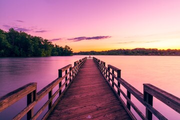 Obraz premium pier at sunset