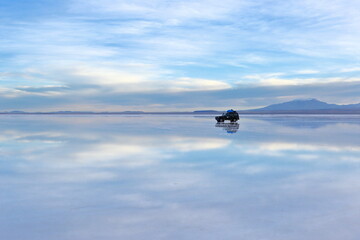 Fototapeta na wymiar Salar De Uyuni, Uyuni Salt Flat in Bolivia