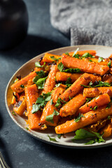Homemade Organic Orange Roasted Carrots