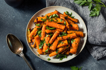 Homemade Organic Orange Roasted Carrots