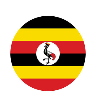 National Uganda flag, official colors and proportion correctly. National Uganda flag. Vector illustration. EPS10. Uganda flag vector icon, simple, flat design for web or mobile app.