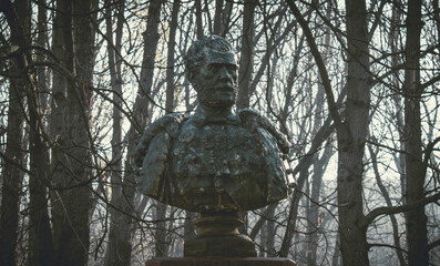 Statue of a man in South Park in Sofia