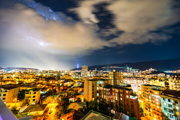 Night storm in Tbilisi