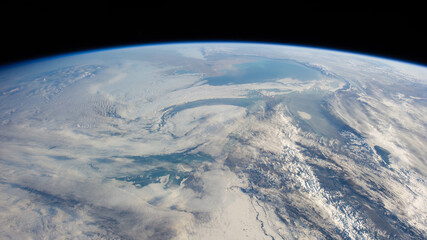 View from space planet earth