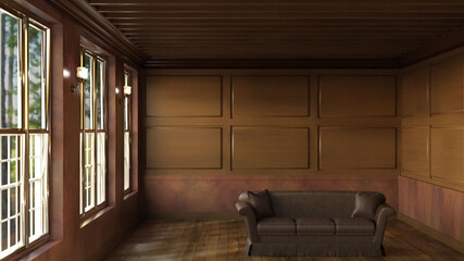 テレビ会議背景用 ZOOM会議背景用 CG 部屋 Luxury Room ラウンジ ロビー テーブル ソファ video conferencing background