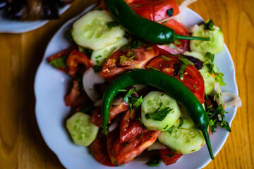 Healthy vegetable salad