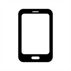 Mobile phone icon. Vector and glyph