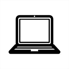 Laptop icon. Vector and glyph