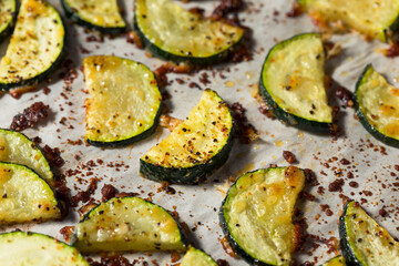 Homemade Oven Roasted Zucchini Slices
