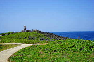 Fototapeta na wymiar Cape Hedo in Okinawa, Japan - 辺戸岬 沖縄 日本