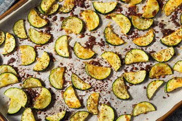 Homemade Oven Roasted Zucchini Slices