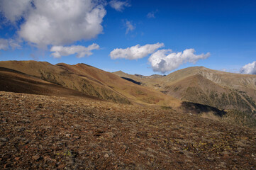 Engorgs Cirque seen from near La Carabassa summit in autumn (Cerdanya, Catalonia, Spain, Pyrenees)