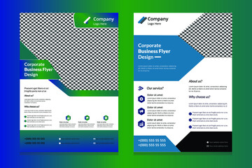 Business flyer and vector template design