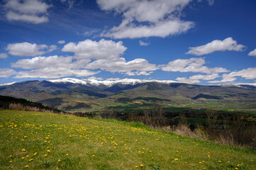 La Cerdanya, viewed from Urús in spring  (Catalonia, Spain, Pyrenees)