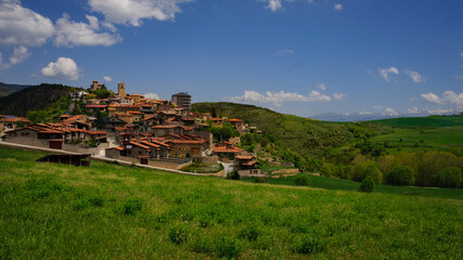 Montell&agrave; village views, in La Cerdanya valley, in spring (Lleida province, Catalonia, Spain, Pyrenees)