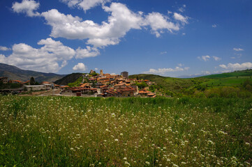 Montellà village views, in La Cerdanya valley, in spring (Lleida province, Catalonia, Spain, Pyrenees)