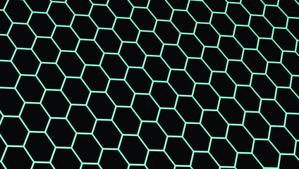 Futuristic blue hexagon background. Futuristic honeycomb concept. abstract
