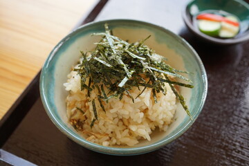 Jushi, local Okinawa dish. steamed rice with mixed vegetables - 沖縄 郷土料理 ジューシー