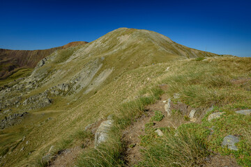 Perafita peak seen from the Collet de Sant Vicenç mountain pass (Cerdanya, Catalonia, Spain, Pyrenees)