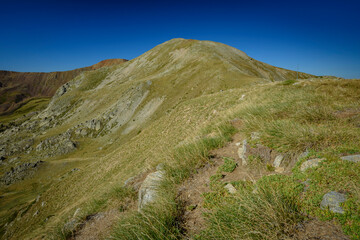 Perafita peak seen from the Collet de Sant Vicenç mountain pass (Cerdanya, Catalonia, Spain, Pyrenees)