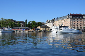 Fototapeta na wymiar View over Stockholm, Sweden 