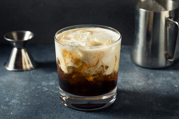 Refreshing Boozy White Russian Cocktail