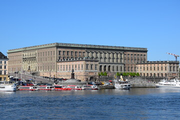 Obraz premium The Royal palace in Stockholm, Sweden 